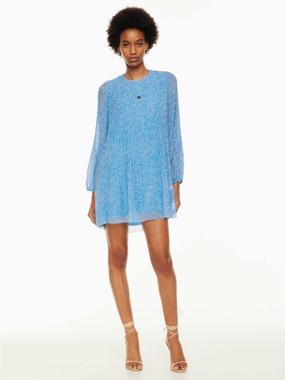 Wilfred / Aritzia Daydreamer Mini Dress in Ocean Wave sizes S and M NWT